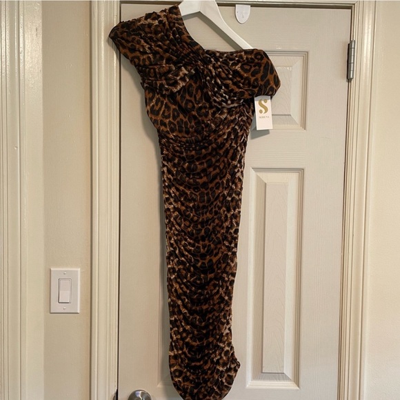 S by Serena Williams Leopard Cheetah Dress Size Small - Picture 4 of 9